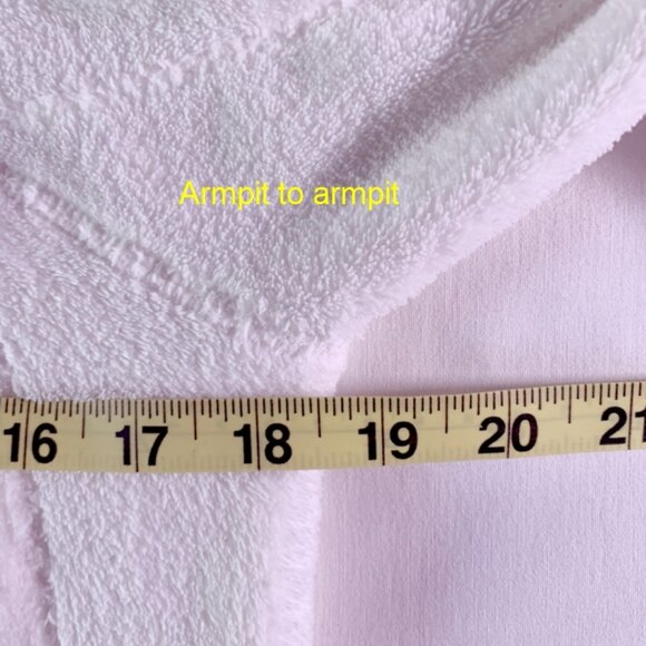 Comfy Misty Mountain White Fleece Jacket SMALL - Picture 6 of 9